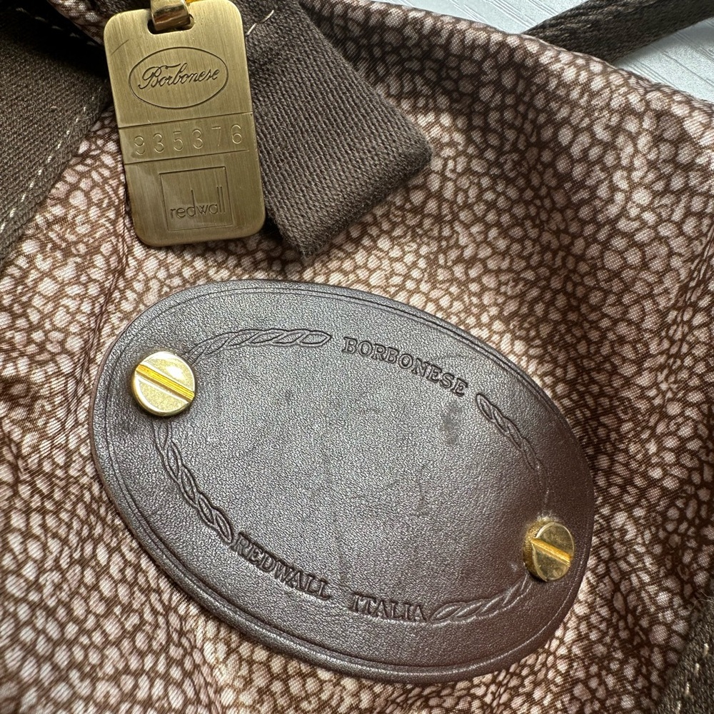 Borbonese Redwall Large Nylon Duffle Bag - Picture 8 of 9
